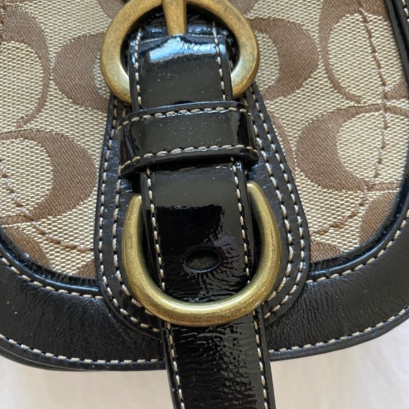 Coach Black and Tan Crossbody Bag - Picture 2 of 9
